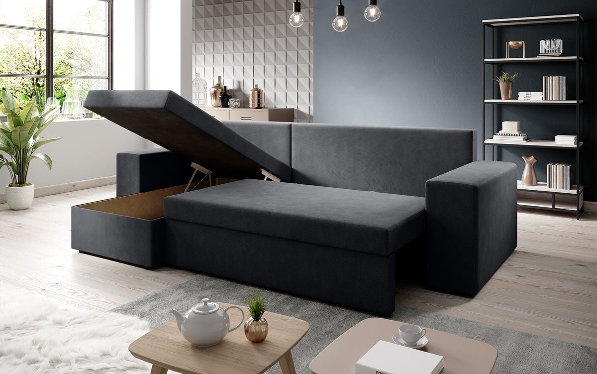 Designer Denver Cord Sofa with Sleeping and Folding Function