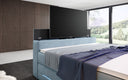 Pluto Boxspring Bed with TV Lift, RGB, and Storage