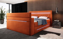 Pluto Boxspring Bed with TV Lift, RGB, and Storage