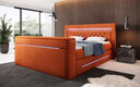 Pluto Boxspring Bed with TV Lift, RGB, and Storage
