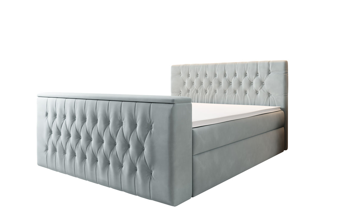 Velano Box Spring Bed with TV Lift and Storage Space