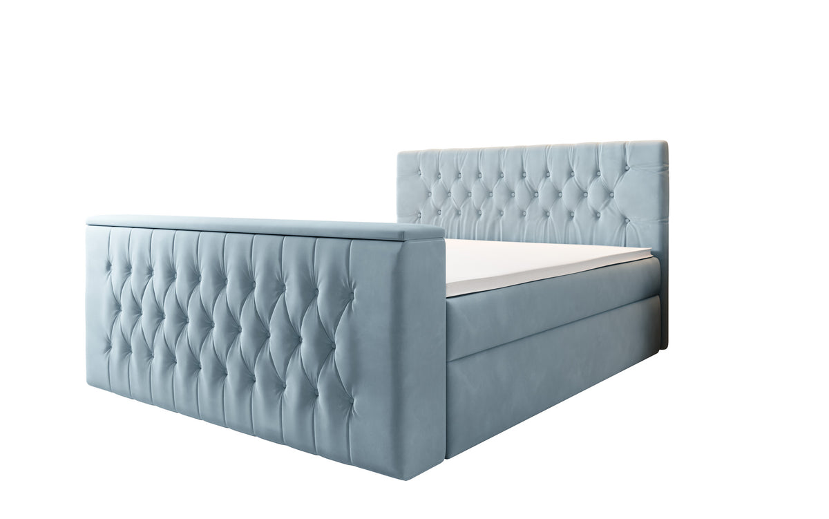 Velano Box Spring Bed with TV Lift and Storage Space
