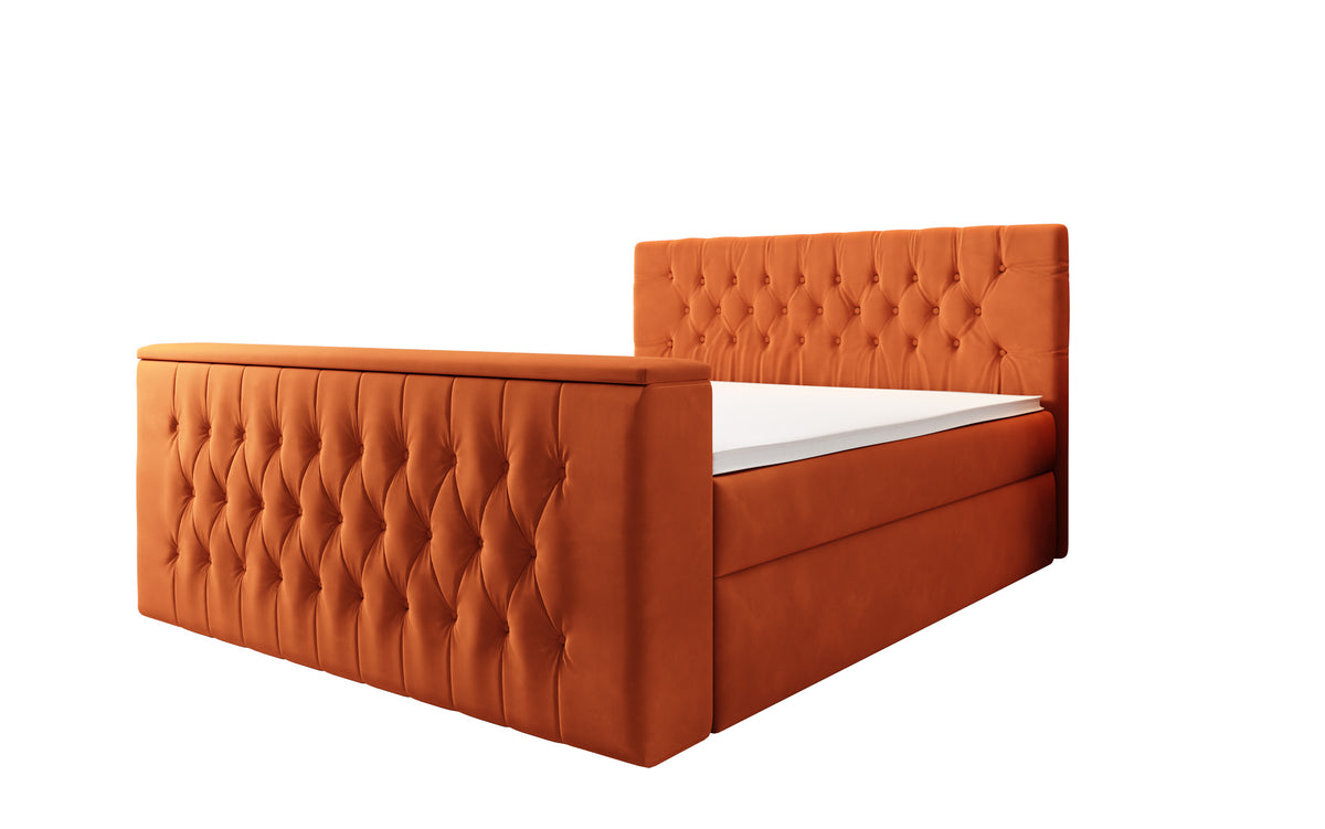 Velano Box Spring Bed with TV Lift and Storage Space