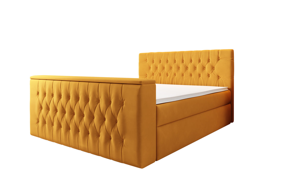 Velano Box Spring Bed with TV Lift and Storage Space
