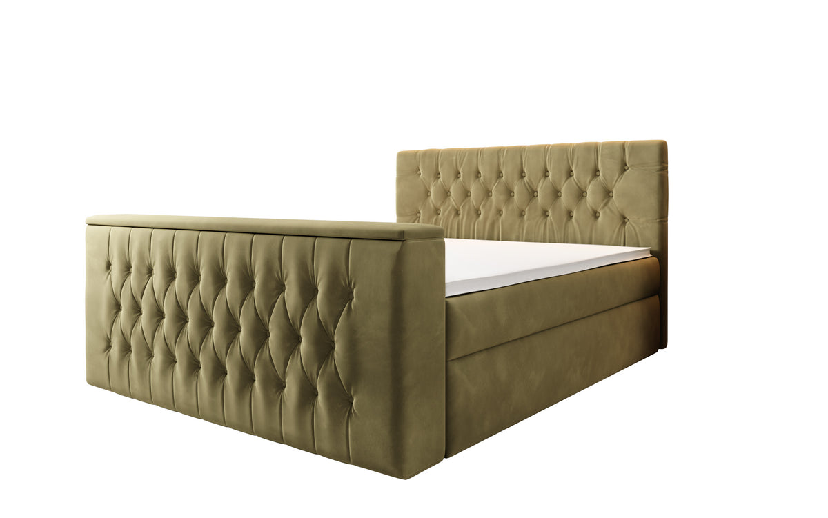 Velano Box Spring Bed with TV Lift and Storage Space