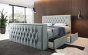 Boxspringbett Vulnero mit TV Lift und Stauraum (2 Schubladen)