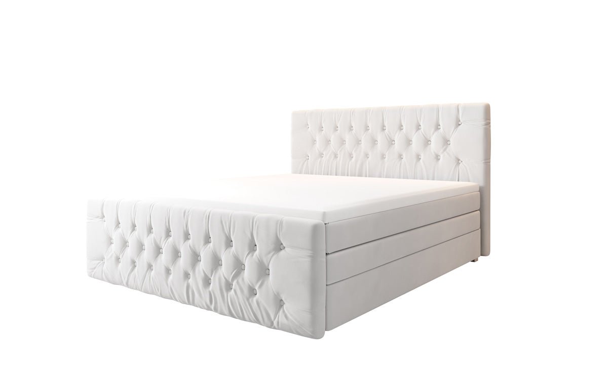 Box spring bed Velutto with storage - Chesterfield style