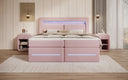 Minera Box Spring Bed with LED, USB, and Storage