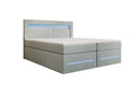 Minera Box Spring Bed with LED, USB, and Storage