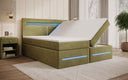 Minera Box Spring Bed with LED, USB, and Storage