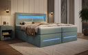 Minera Box Spring Bed with LED, USB, and Storage