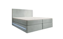 Voyage Boxspring Bed with LED and Storage in Velvet
