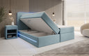 Voyage Boxspring Bed with LED and Storage in Velvet