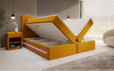 Voyage Boxspring Bed with LED and Storage in Velvet
