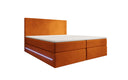 Voyage Boxspring Bed with LED and Storage in Velvet