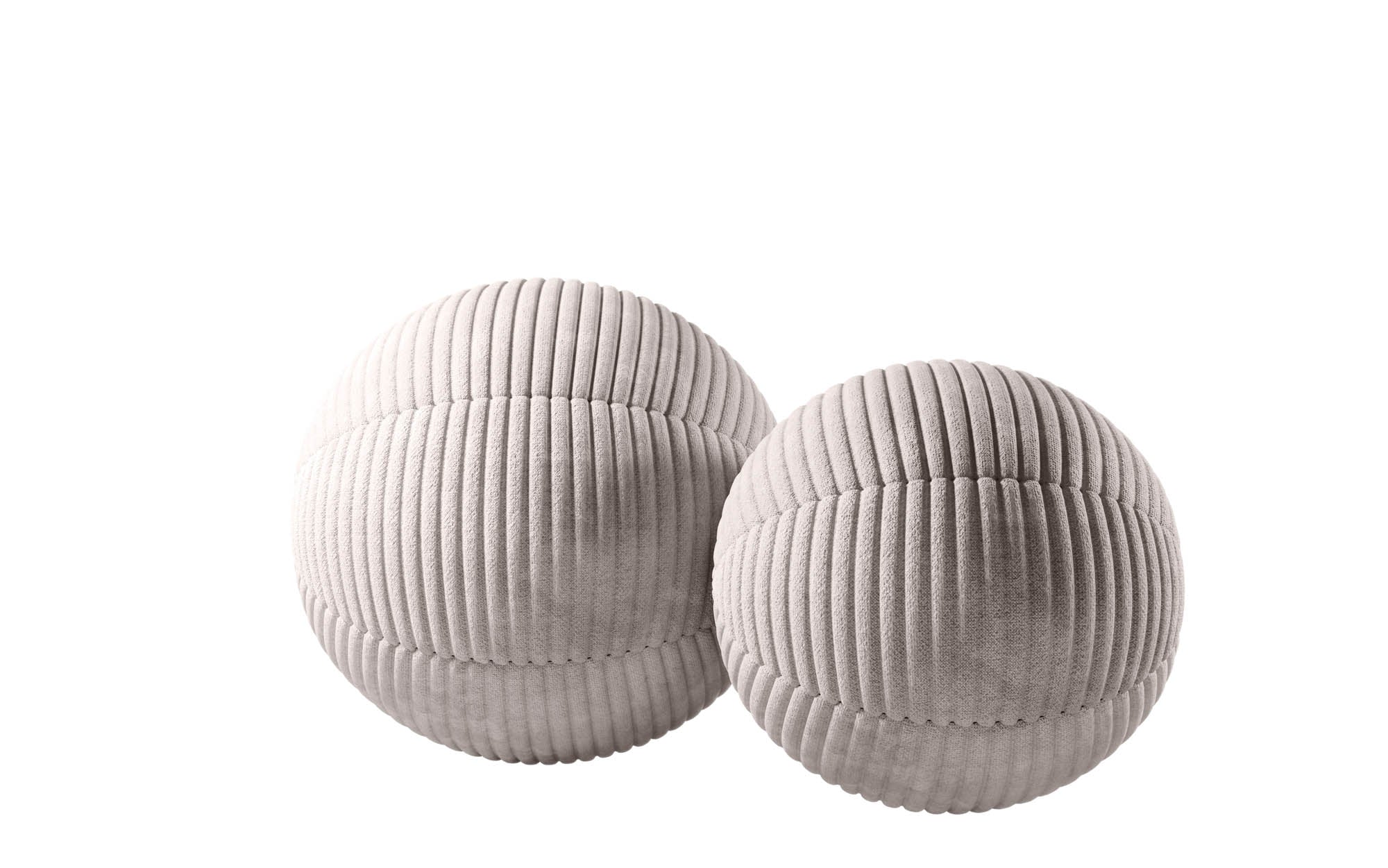 Globe/Sphere Decorative Pillow Set in Corduroy