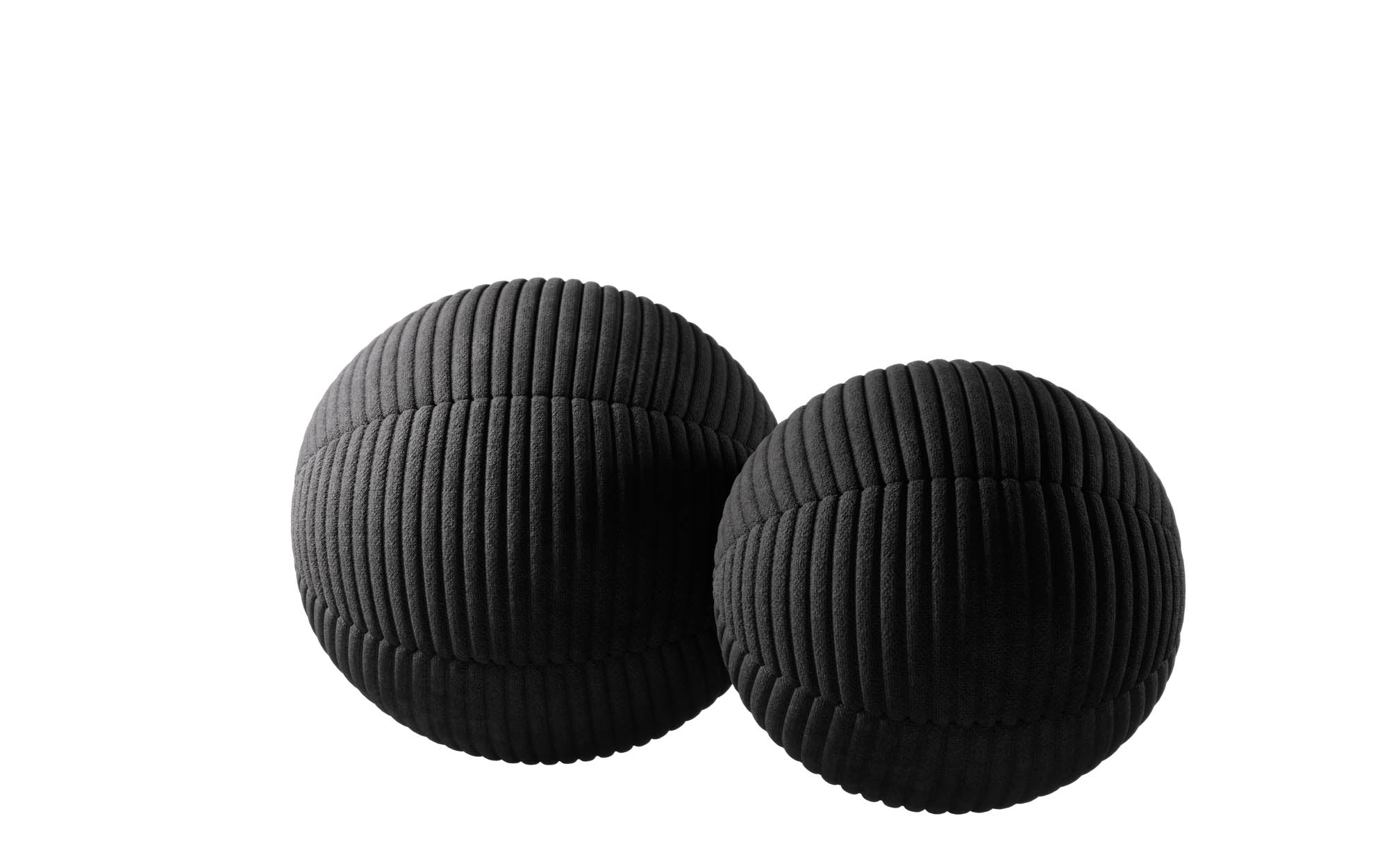 Globe/Sphere Decorative Pillow Set in Corduroy