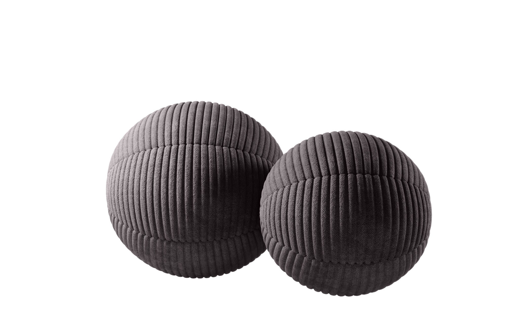 Globe/Sphere Decorative Pillow Set in Corduroy