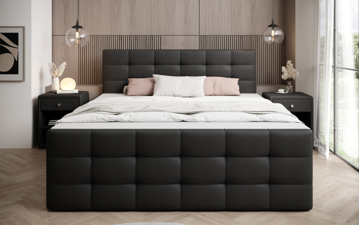 Boxspringbett Luxor Kunstleder mit Stauraum