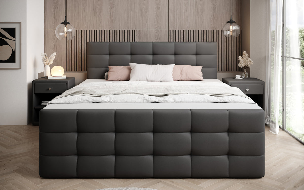 Boxspringbett Luxor Kunstleder mit Stauraum