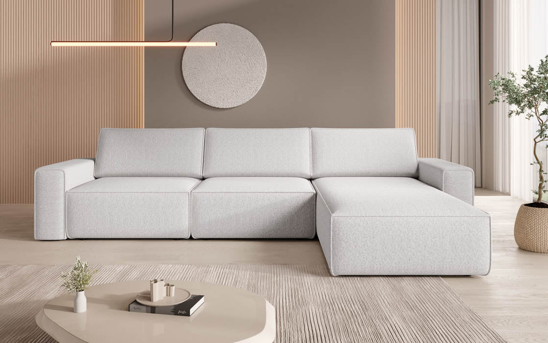 Modular Corner Sofa Yuma L in Bouclé