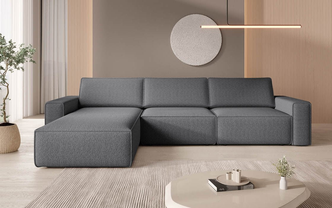 Modular Corner Sofa Yuma L in Bouclé