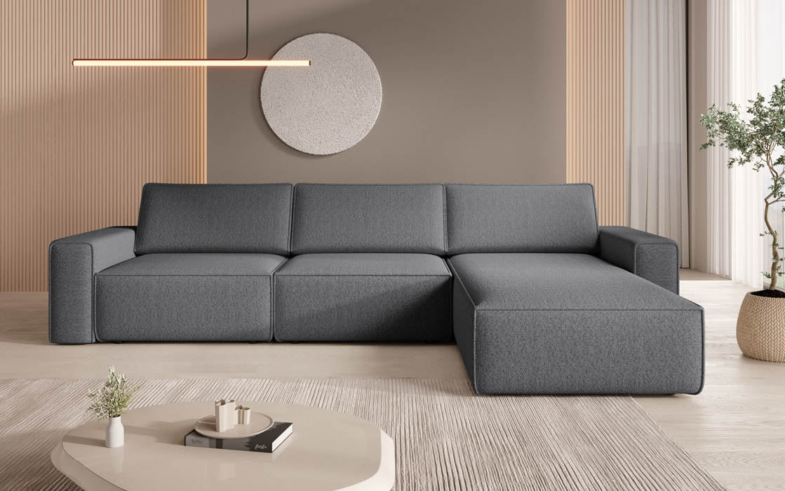 Modular Corner Sofa Yuma L in Bouclé