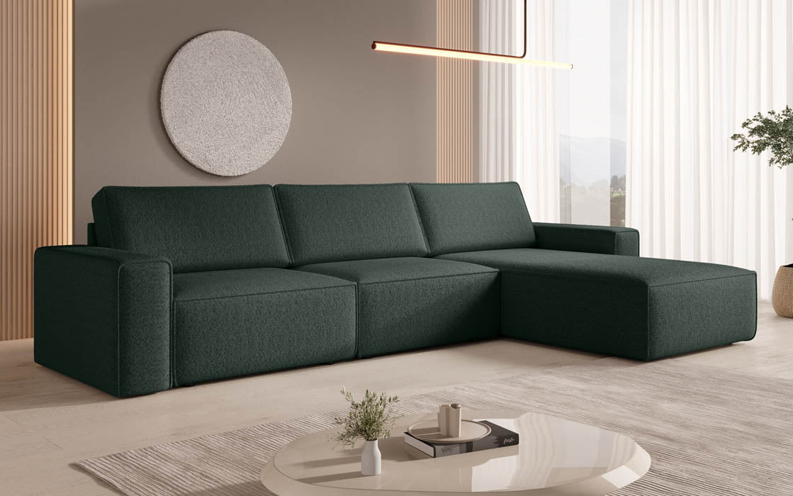 Modular Corner Sofa Yuma L in Bouclé