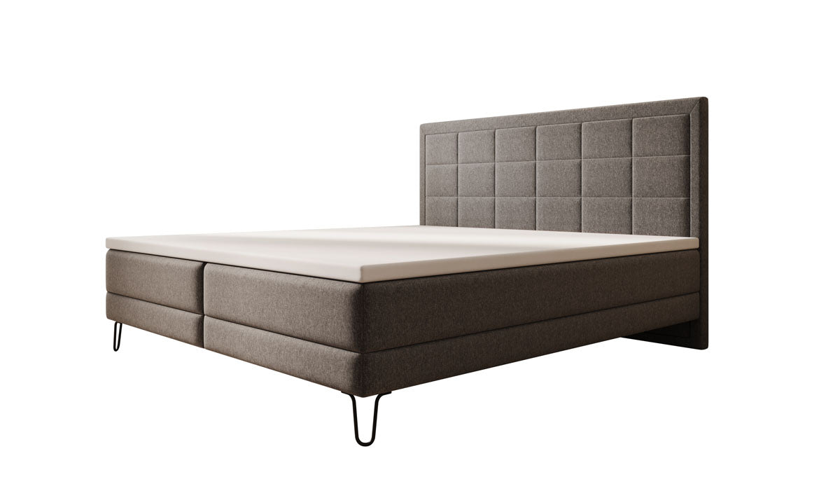 Mariella box spring bed with fabric legs
