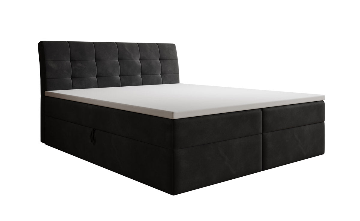 Boxspringbett Amalia Samt mit Stauraum