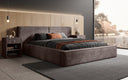 Designer Polsterbett Ophelia in Cord mit Stauraum