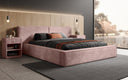 Designer Polsterbett Ophelia in Cord mit Stauraum