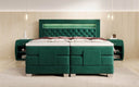 Boxspringbett Velora Samt elektrisch verstellbar mit LED