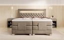 Boxspringbett Velora Samt elektrisch verstellbar mit LED