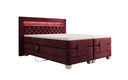 Boxspringbett Velora Samt elektrisch verstellbar mit LED