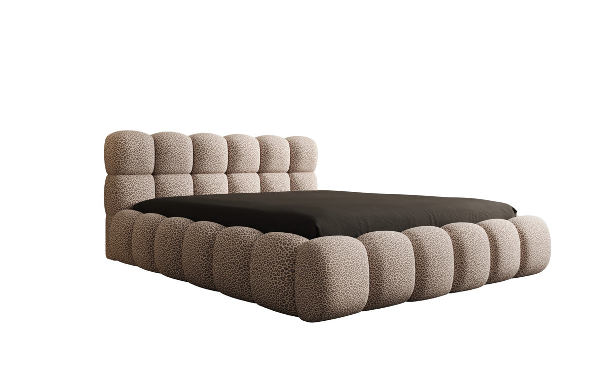 Designer upholstered bed Boston Wild Edition with storage