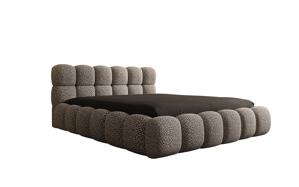 Designer upholstered bed Boston Wild Edition with storage