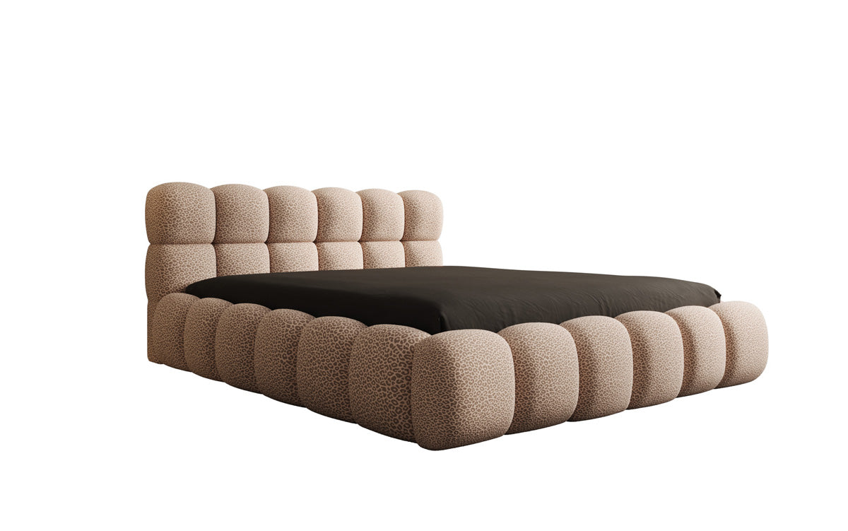 Designer upholstered bed Boston Wild Edition with storage