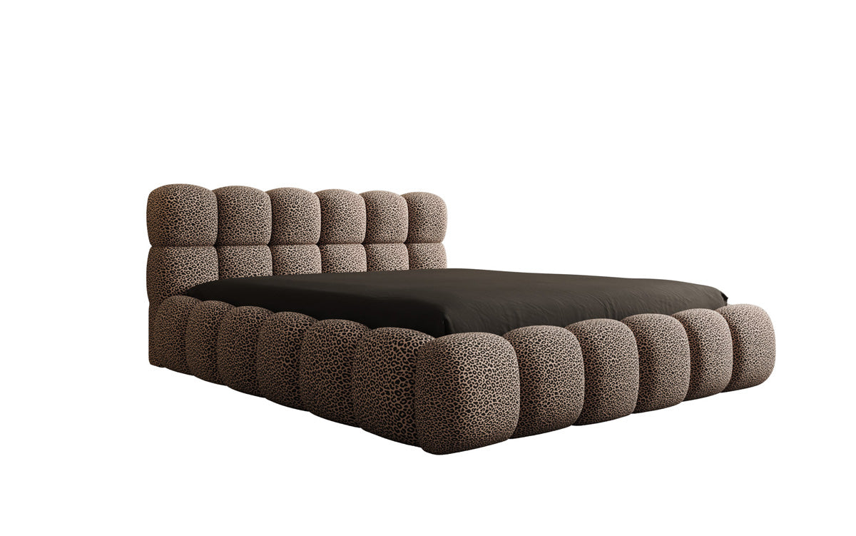 Designer upholstered bed Boston Wild Edition with storage