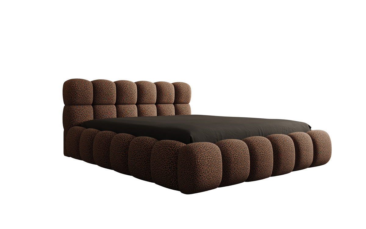 Designer upholstered bed Boston Wild Edition with storage