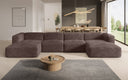 Designer Sofa Comfy U in Corduroy