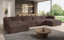 Designer Sofa Comfy U in Corduroy
