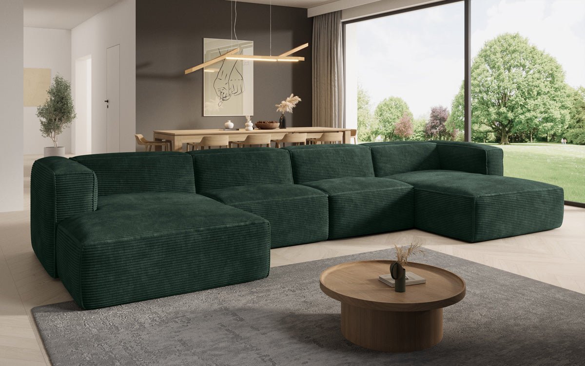 Designer Sofa Comfy U in Cord