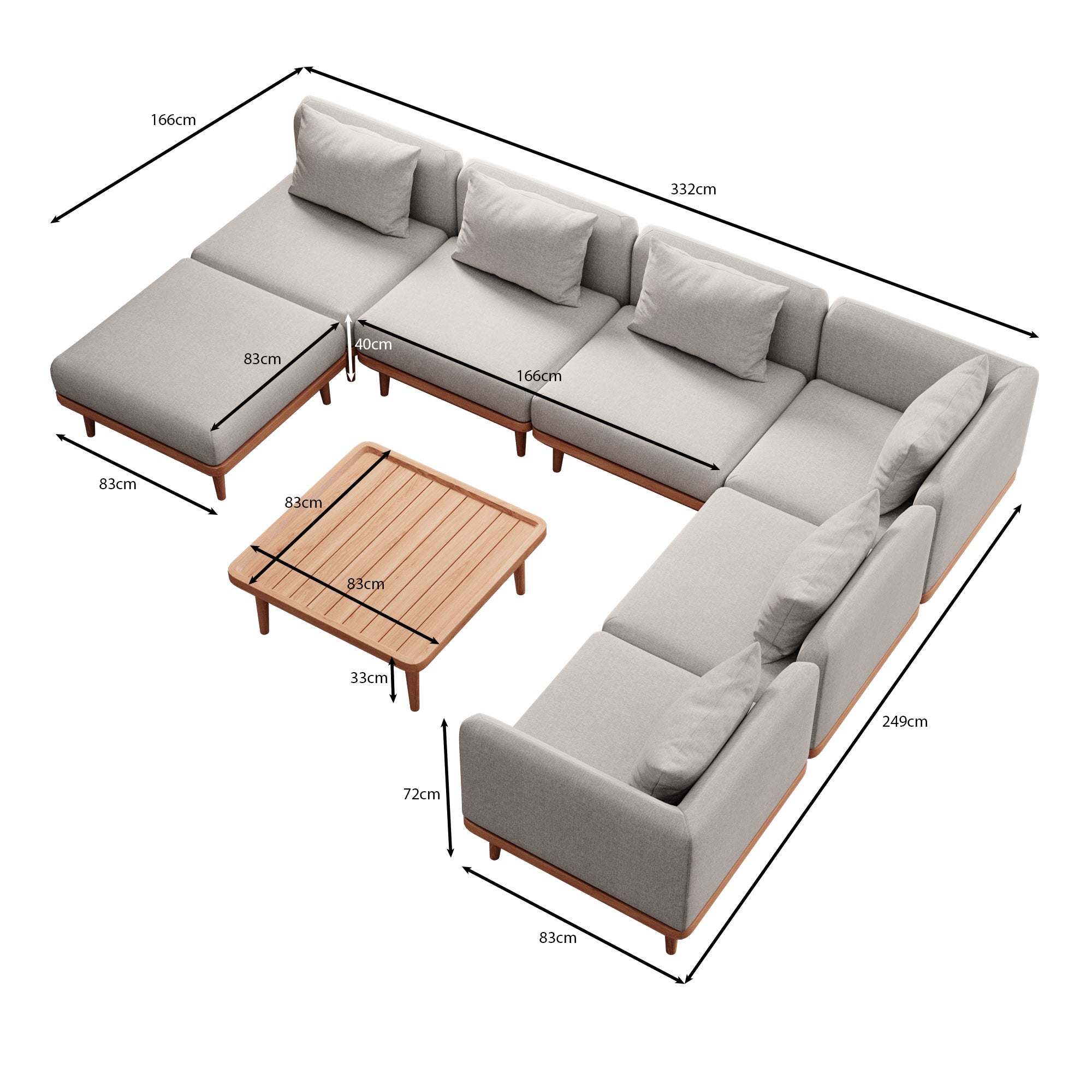 Nouri Sectional Sofa I – Aevora™ Collection