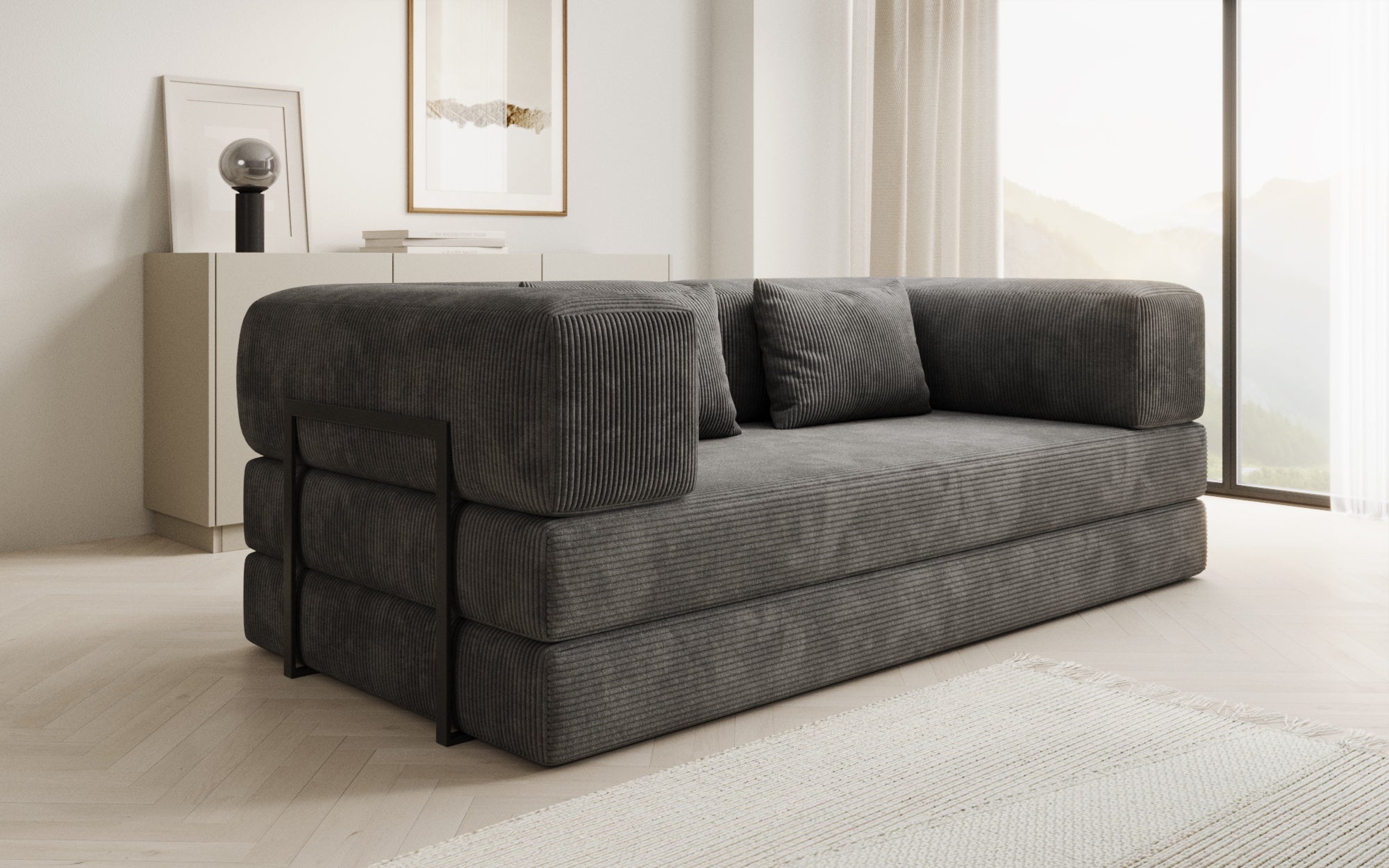 Extra cover for Lazy sofa in corduroy