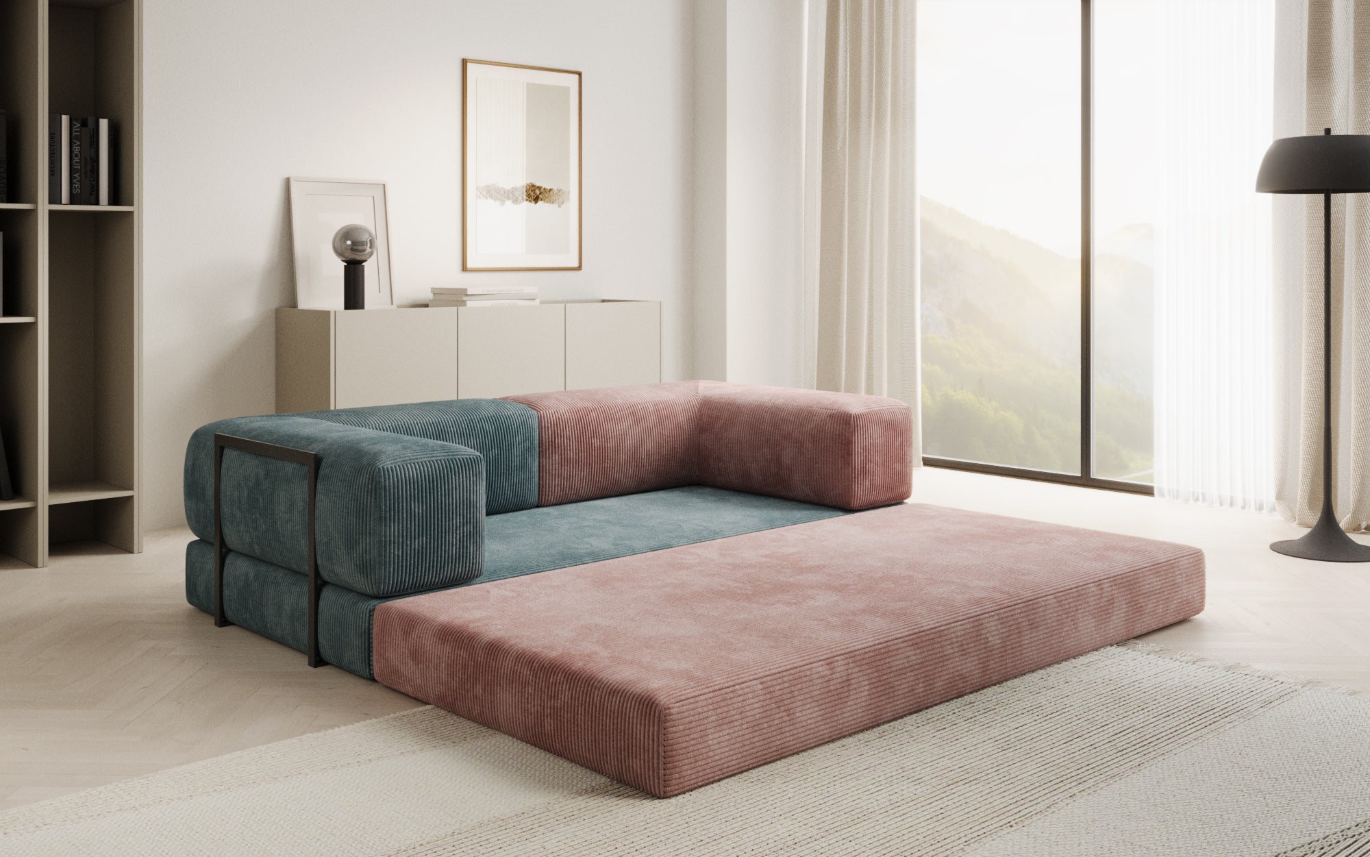LIMITED EDITION - Lazy 3 Seater Bubblegum Cord
