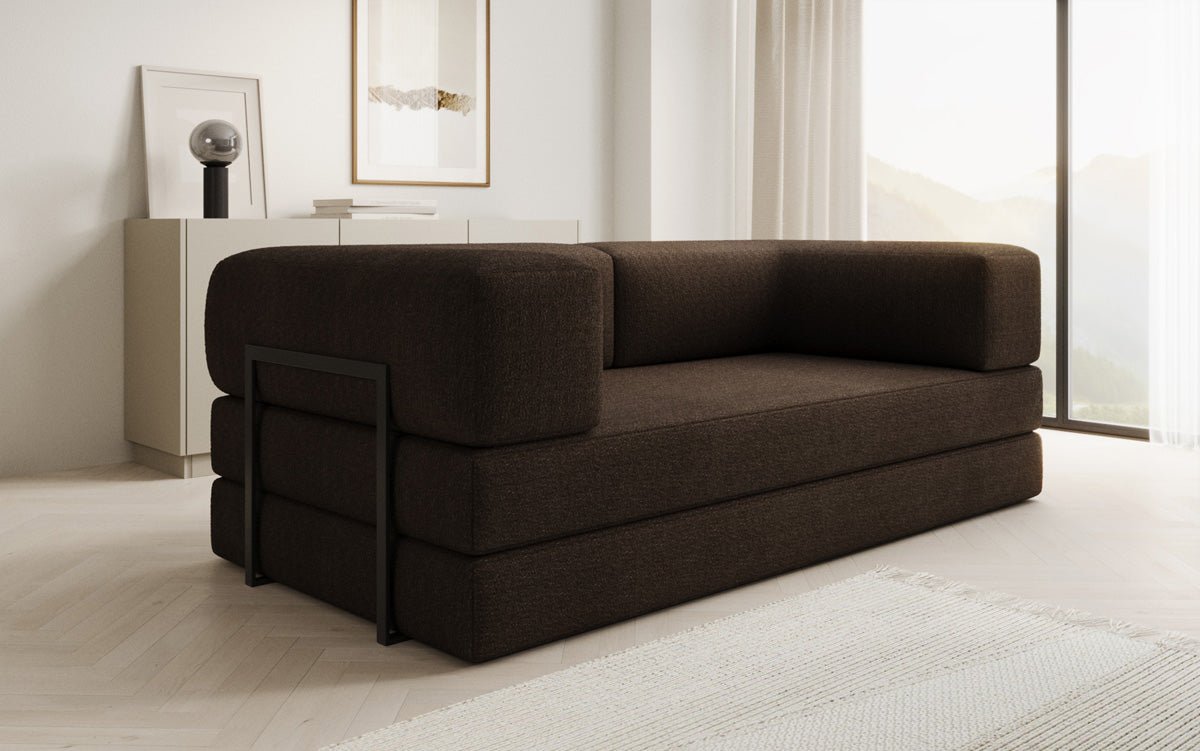Designer Sofa Lazy 3-Seater in Bouclé