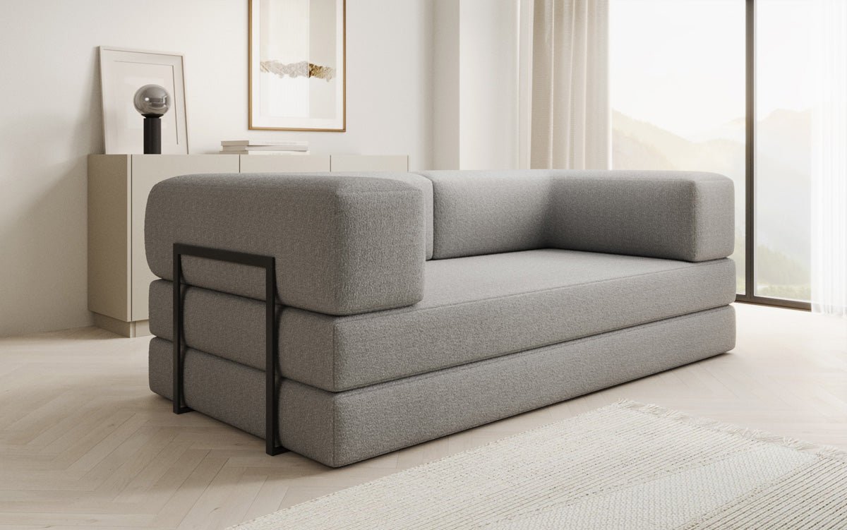 Designer Sofa Lazy 3-Seater in Bouclé