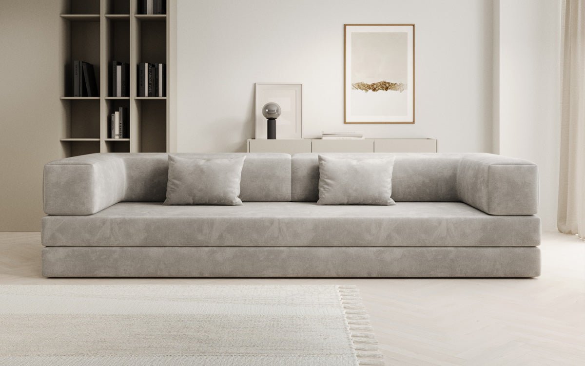 Designer Sofa Lazy 3-Seater XXL in Velvet