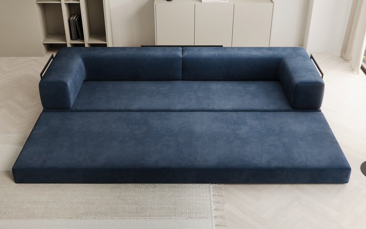 Designer Sofa Lazy 3-Seater XXL in Velvet